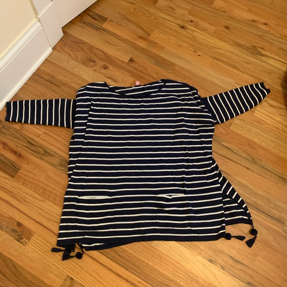 EUC Navy striped Lilly sweater